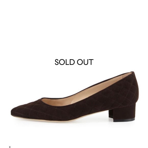 Beautiful vintage Manolo Blahnik Lisqui Quilted Suede, block heel - Brown sz38 - Picture 9 of 10